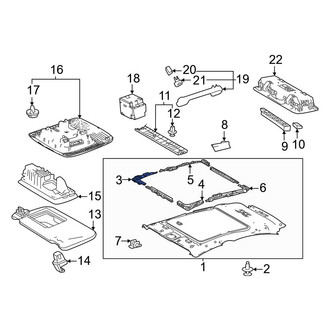 Toyota OE - Front Right Sunroof Frame Bracket