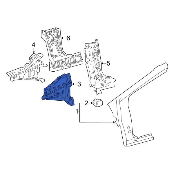 Body A-Pillar Reinforcement Plate