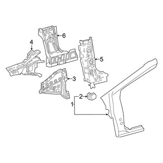 Toyota OE - Pillars, Rocker & Floor - Hinge Pillar
