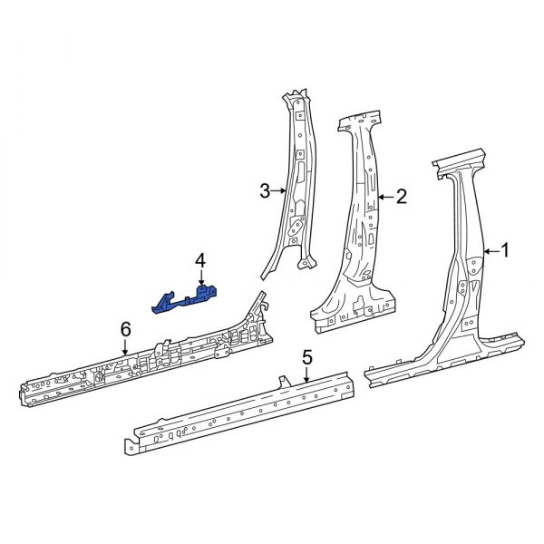 Body B-Pillar Reinforcement Bracket