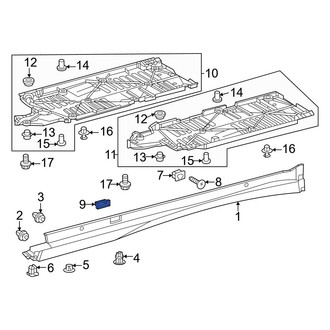 Toyota OE - Rocker Panel Molding Cap
