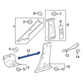 Toyota OE - Front Left Door Sill Plate
