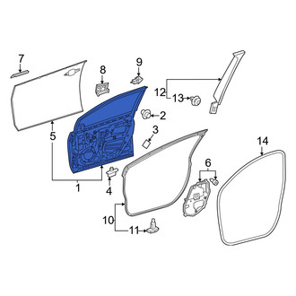 Toyota OE - Front Right Door Shell