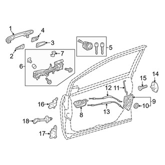 Toyota OE - Front Door - Lock & Hardware