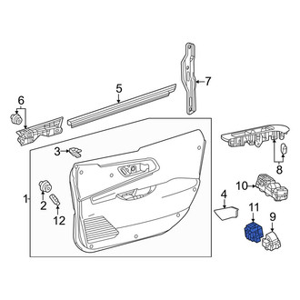 Toyota OE - Front Right Door Lock Switch
