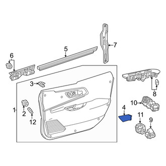 Toyota OE - Rear Left Interior Door Handle Screw Cap