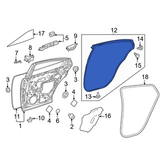 Toyota OE - Rear Left Outer Door Seal