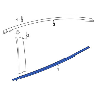 Toyota OE - Rear Left Door Belt Molding