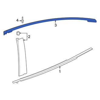 Toyota OE - Rear Left Door Reveal Molding