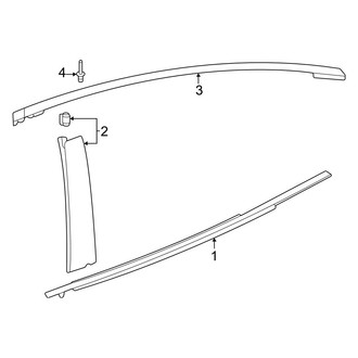 Toyota OE - Rear Door - Exterior Trim