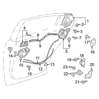 Toyota OE - Rear Door - Lock & Hardware