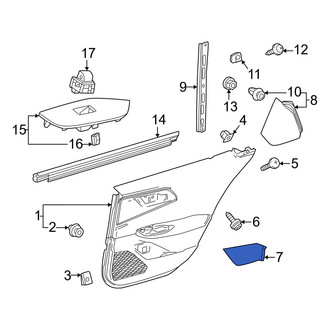Toyota OE - Rear Left Interior Door Handle Screw Cap