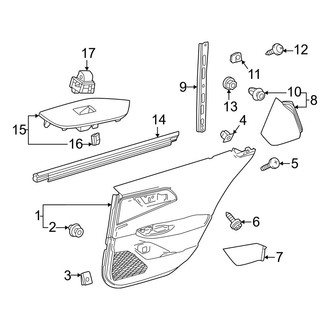 Toyota OE - Rear Door - Interior Trim
