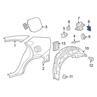 Toyota OE - Fuel Filler Door Lock Actuator Grommet
