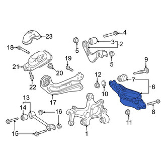 Toyota OE - Rear Lower Rearward Suspension Control Arm