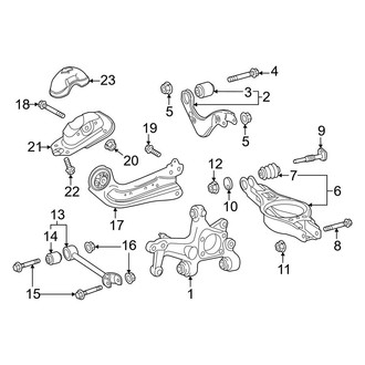 Toyota OE - Rear Suspension - Suspension Components (FWD 2.0L)