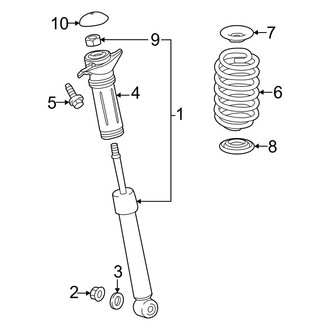Toyota OE - Rear Suspension - Shocks & Components
