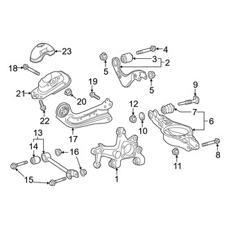 Toyota OE - Rear Suspension - Suspension Components (AWD)