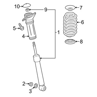 Toyota OE - Rear Suspension - Shocks & Components (AWD)