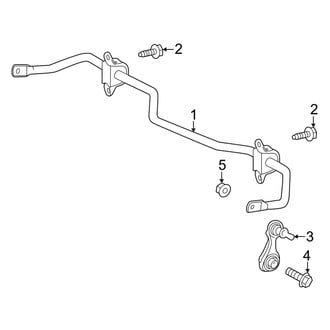 Toyota OE - Rear Suspension - Stabilizer Bar & Components (AWD)