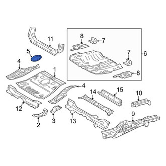 Toyota OE - Right Trunk Floor Access Cover