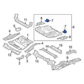 Toyota OE - Rear Floor Pan Reinforcement