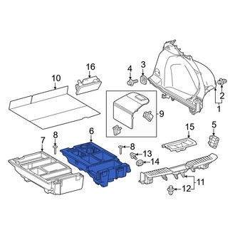 Toyota OE - Rear Right Trunk Floor Storage Box