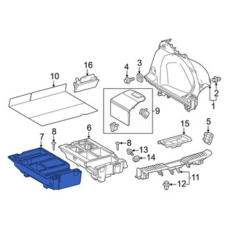 Toyota OE - Rear Left Trunk Floor Storage Box