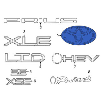 Toyota OE - Rear Hatch Emblem
