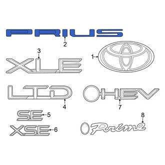 Toyota OE - Rear Hatch Emblem