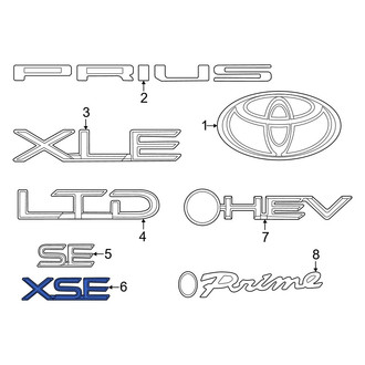 Toyota OE - Rear Hatch Emblem