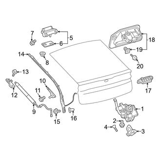 Toyota OE - Lift Gate - Lock & Hardware (With Power Liftgate)
