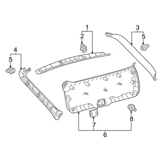 Toyota OE - Lift Gate - Interior Trim