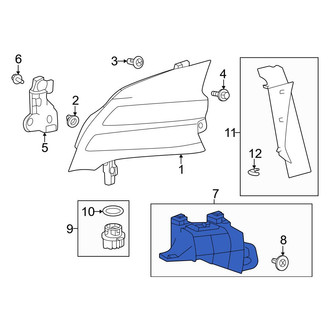 Toyota OE - Right Lower Tail Light Bracket