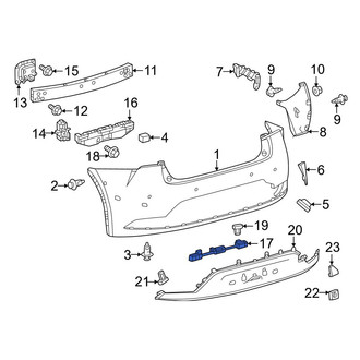 Toyota OE - Rear Lower Bumper Impact Absorber