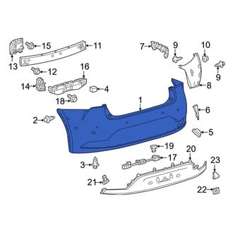 Toyota OE - Front Upper Bumper Cover