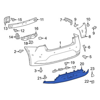 Toyota OE - Rear Lower Bumper Cover