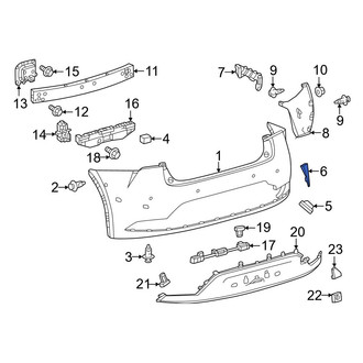 Toyota OE - Rear Right Bumper Trim