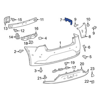 Toyota OE - Rear Right Bumper Guide