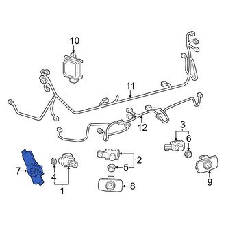 Toyota OE - Rear Left Outer Parking Aid Sensor Housing