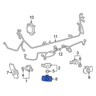 Toyota OE - Rear Inner Parking Aid Sensor Housing