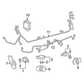Toyota OE - Rear Bumper - Electrical Components