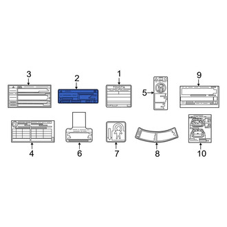 Toyota OE - A/C System Information Label