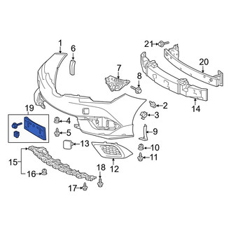 Toyota OE - Front License Plate Bracket