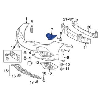 Toyota OE - Front Right Bumper Cover Support Rail
