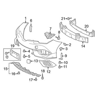 Toyota OE - Front Bumper & Grille - Bumper & Components