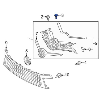 Toyota OE - Grille Bolt
