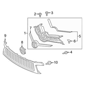 Toyota OE - Front Bumper & Grille - Grille & Components