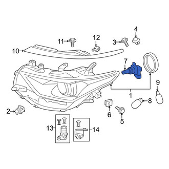 Toyota OE - Front Headlight Bulb