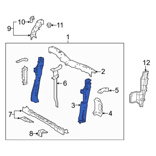 Radiator Support Side Panel